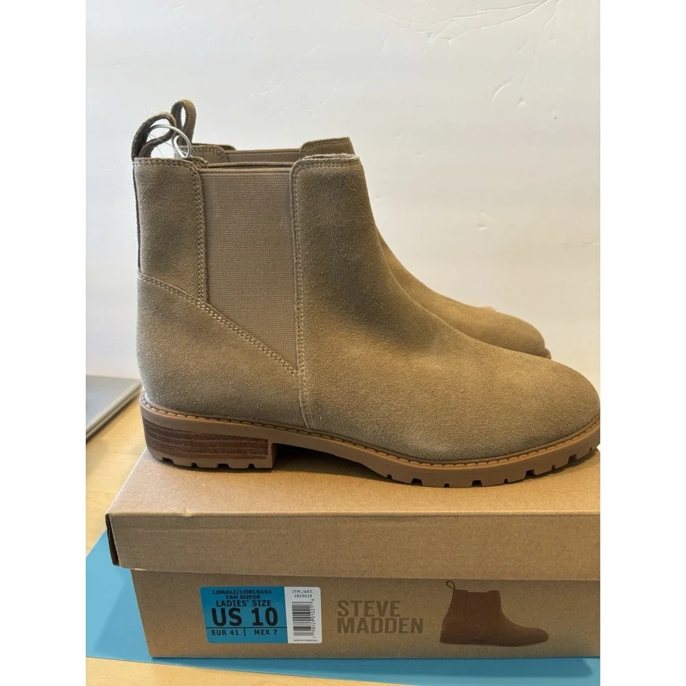 Steve‎ Madden Women's Suede Ankle Boots Size 10